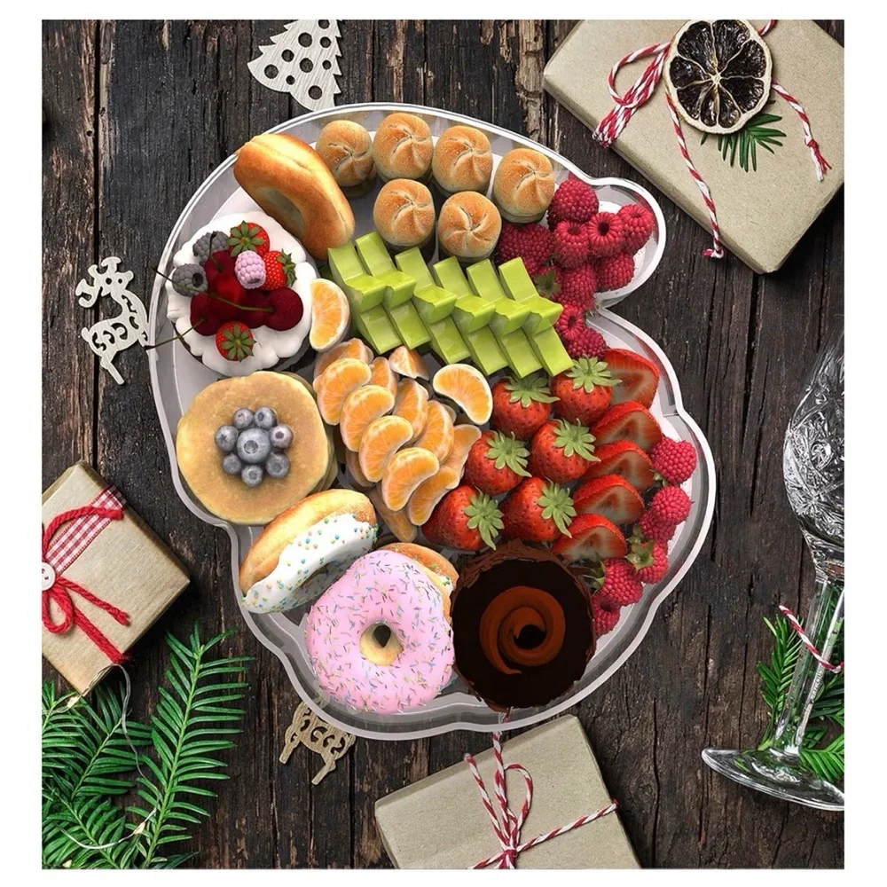 Santa Claus Acrylic Party Tray
